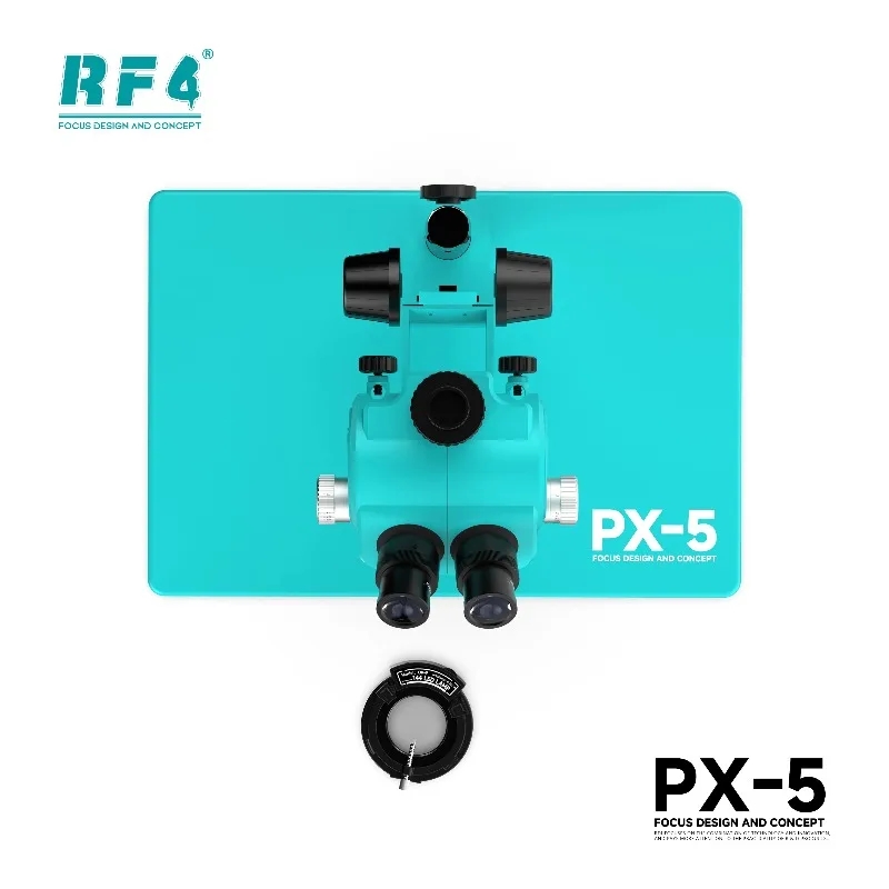 Stereo Trinocular Microscope Pcb - RF4 PX-5 Trinoculaire stereomicroscoop Continu zoombereik