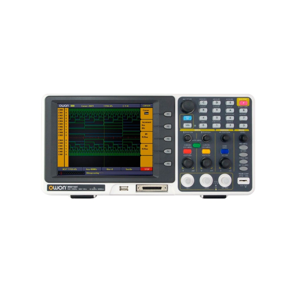 Digital Storage Oscilloscope 100Mhz - OWON MSO7102T Digitale Opslagoscilloscoop Logica-analysator 2
