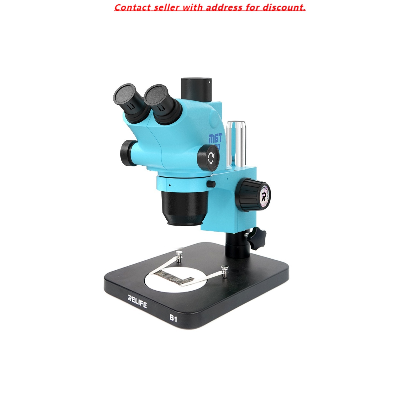 Stereo Trinocular Microscope Pcb - RELIFE RL-M6T Pro-B1 Trinoculaire HD Stereo