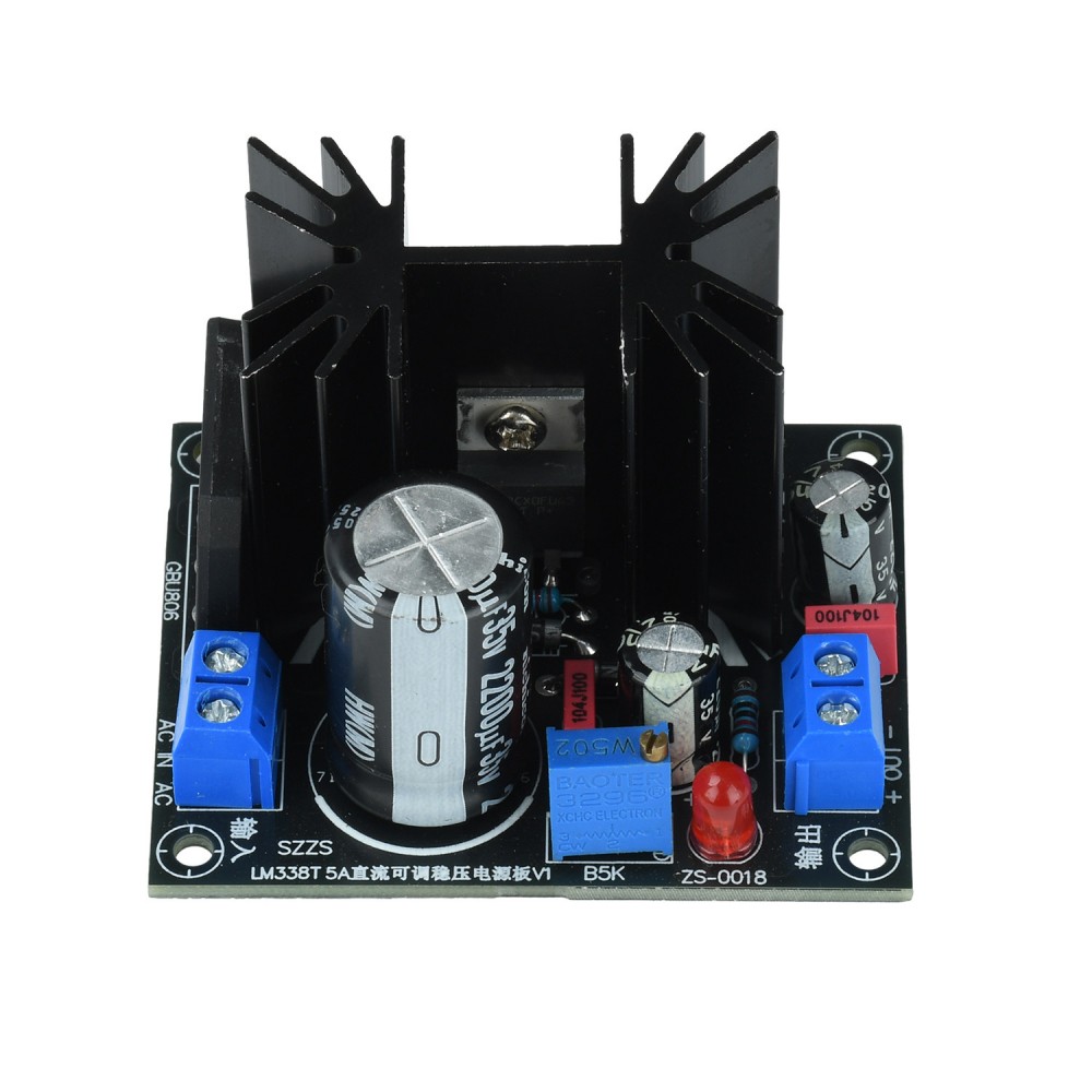 Linear Lab Power Supply Adjustable - LM338T Lineaire verstelbare spanningsregelaarmodule AC0-24V DC0-35V