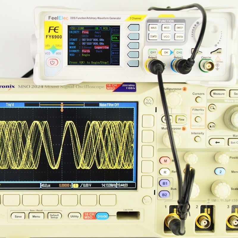 Function Arbitrary Waveform Generator - Feelelec FY6900 0-60MHz digitale signaalgeneratorfunctie Willekeurige