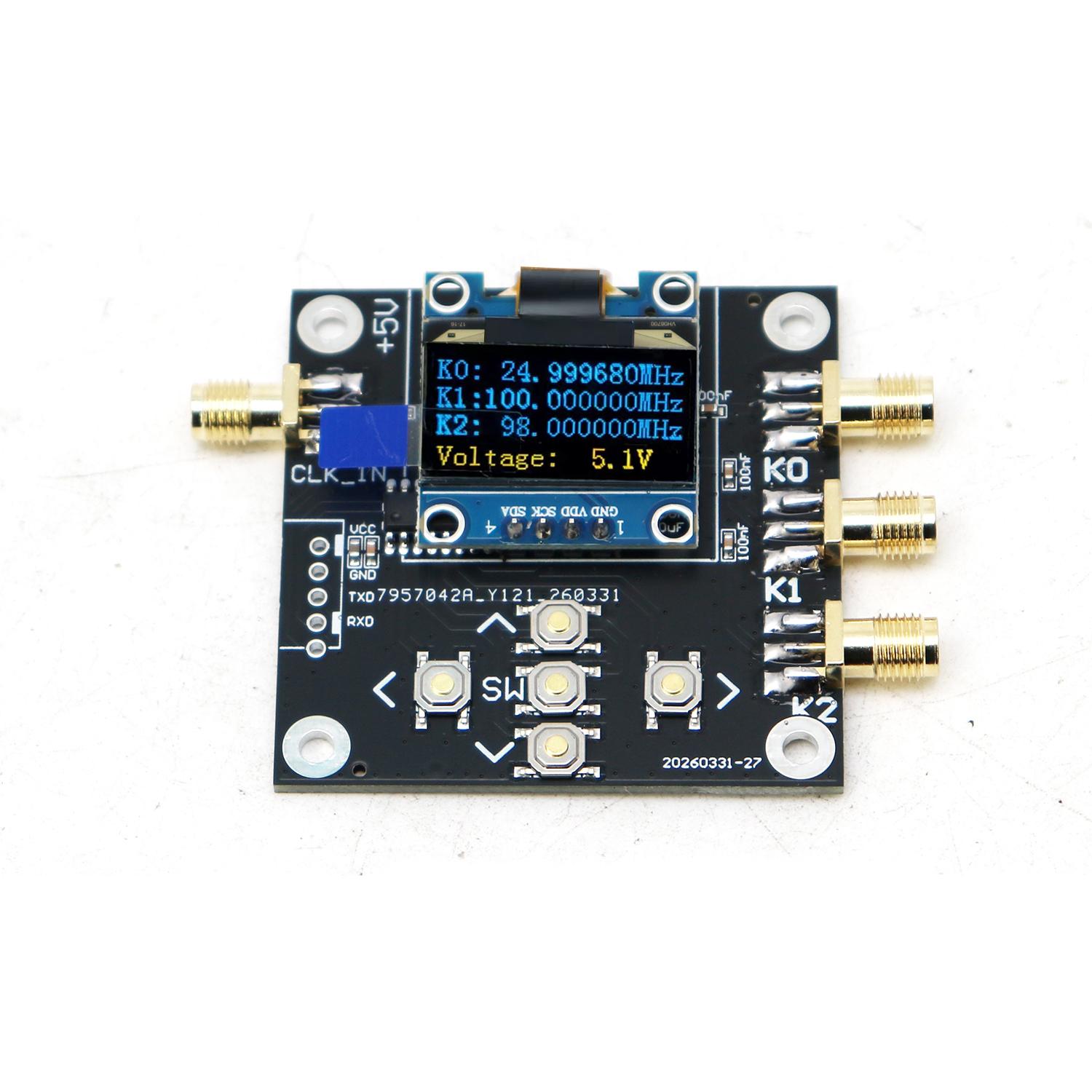 Signal Generator Spectrum Analyzer - SI5351 Programmeerbare kloksignaalgenerator 2,5 kHz-200 MHz