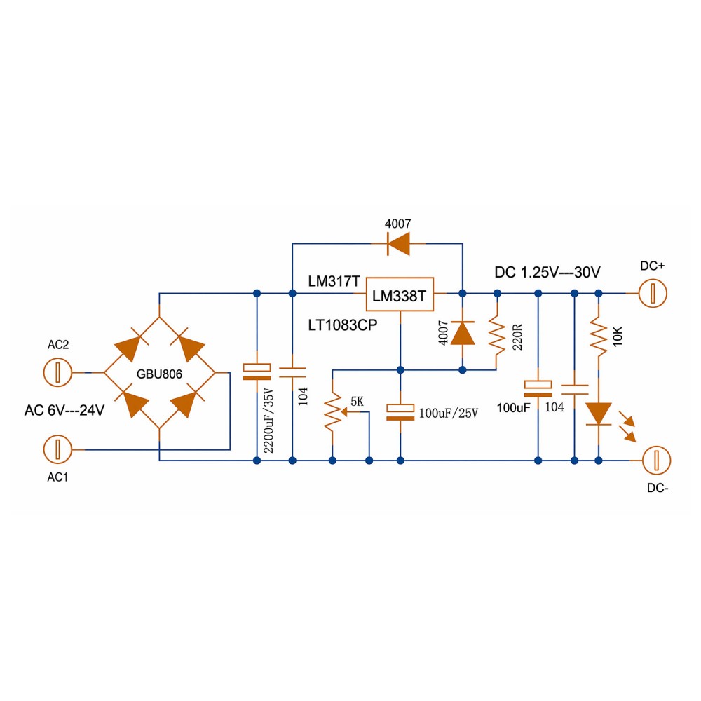 LM338T Lineaire verstelbare sp - Linear Lab Power Supply Adjustable recensie en prijs