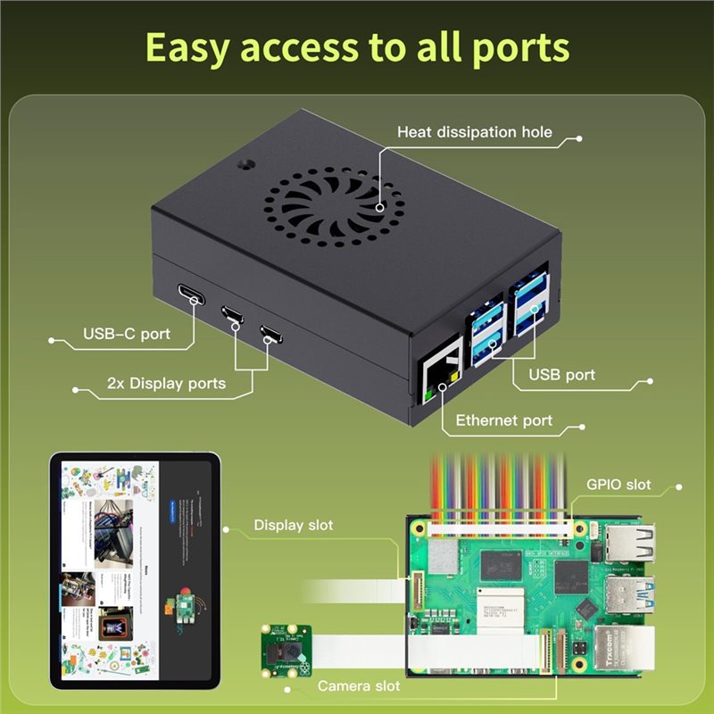 AS95-For Irasptek Starter Kit  - Raspberry Pi 5 8Gb Kit recensie en prijs