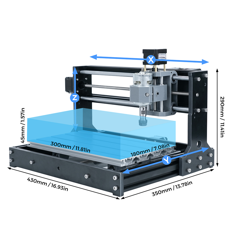 TWOTREES CNC 3018 Mini Kleine  - Mini Laser Engraver Cnc Router recensie en prijs