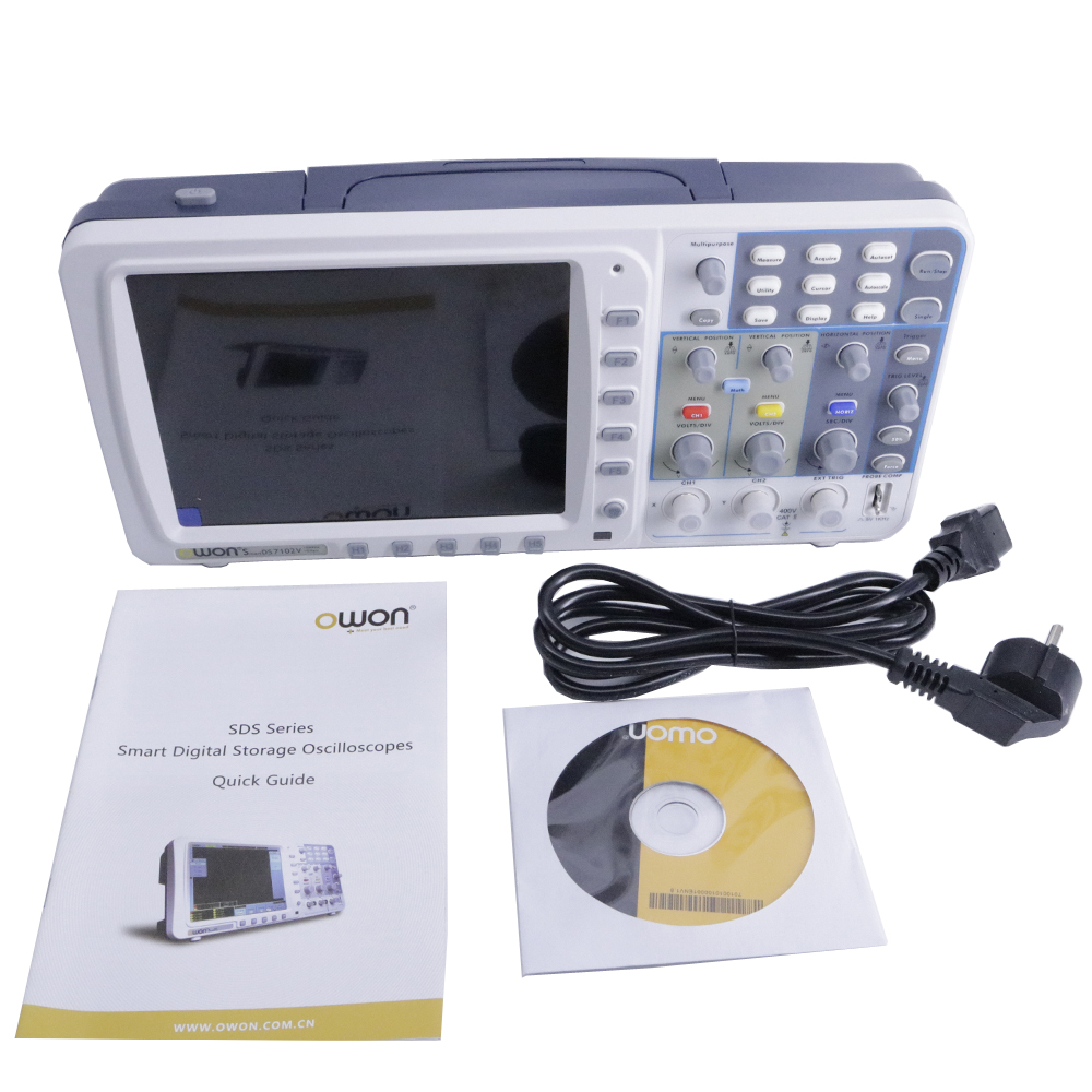 OWON SDS7102 Digitale Opslagos - Digital Storage Oscilloscope 100Mhz recensie en prijs