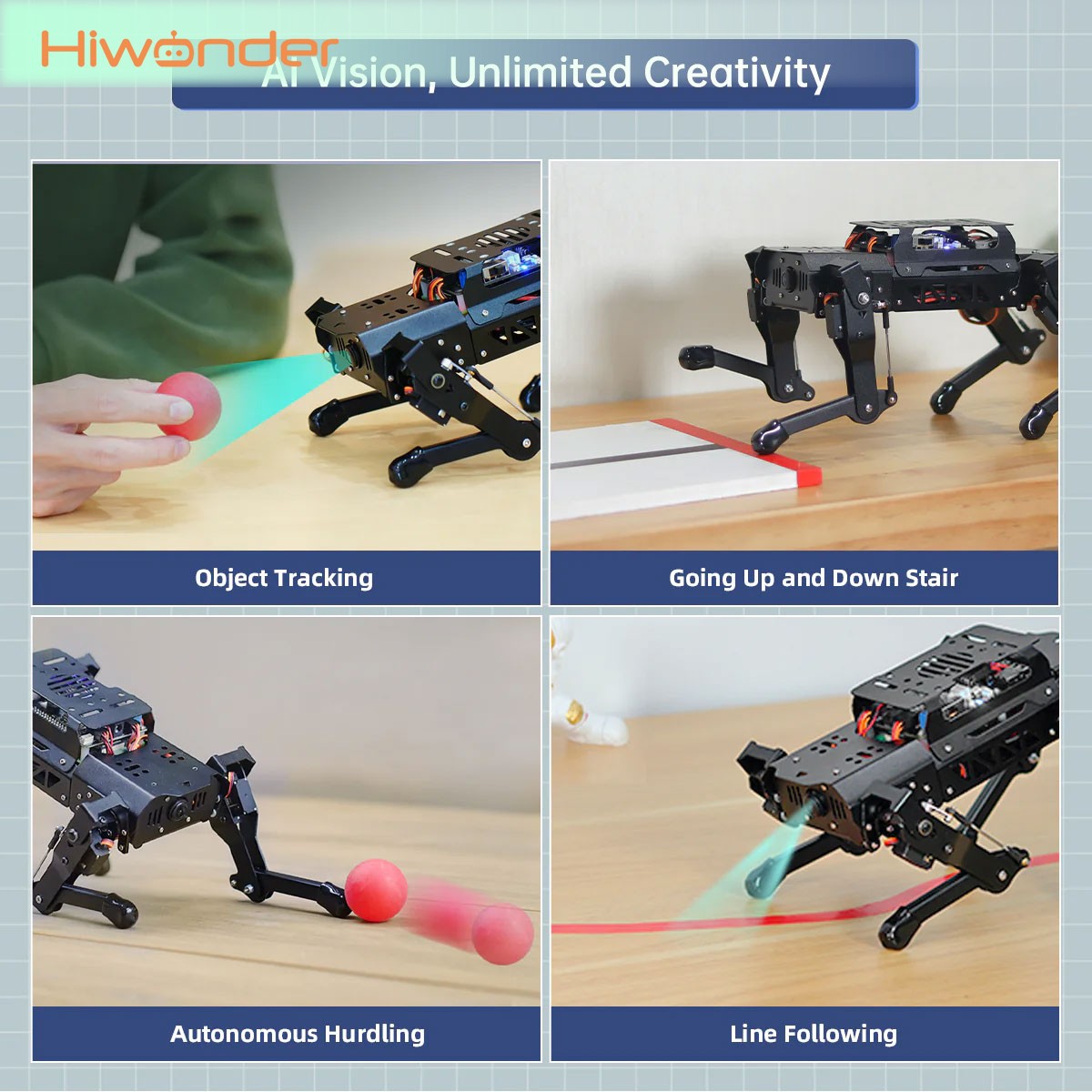 Hiwonder PuppyPi Standaardkit  - Raspberry Pi 5 8Gb Kit recensie en prijs