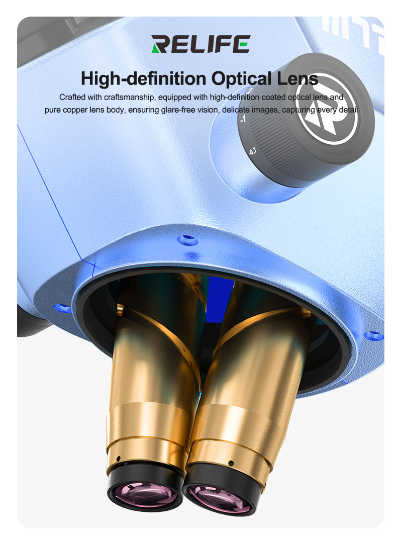 RELIFE RL-M7T Pro-B11 Trinocul - Stereo Trinocular Microscope Pcb recensie en prijs