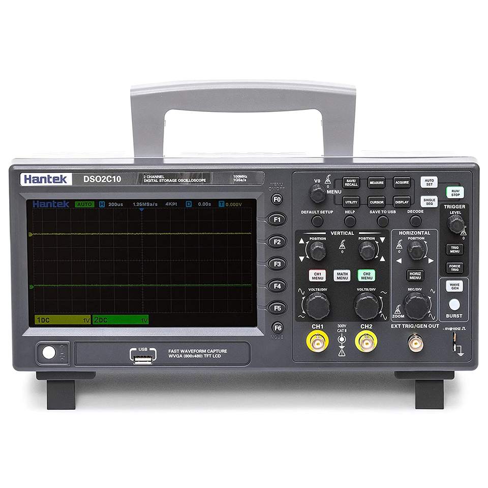 Hantek DSO2C10 2 Kanaals 100 M - Digital Storage Oscilloscope 100Mhz recensie en prijs