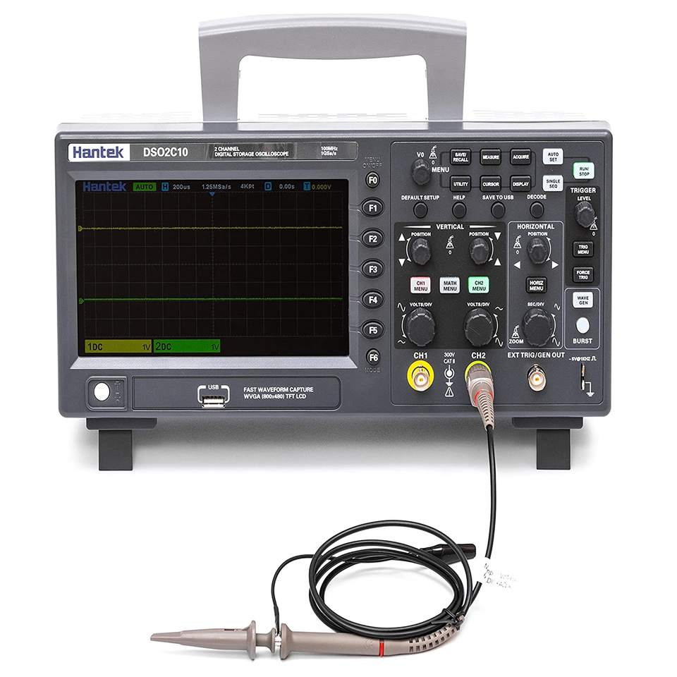 Hantek DSO2C10 2 Kanaals 100 M - Digital Storage Oscilloscope 100Mhz recensie en prijs