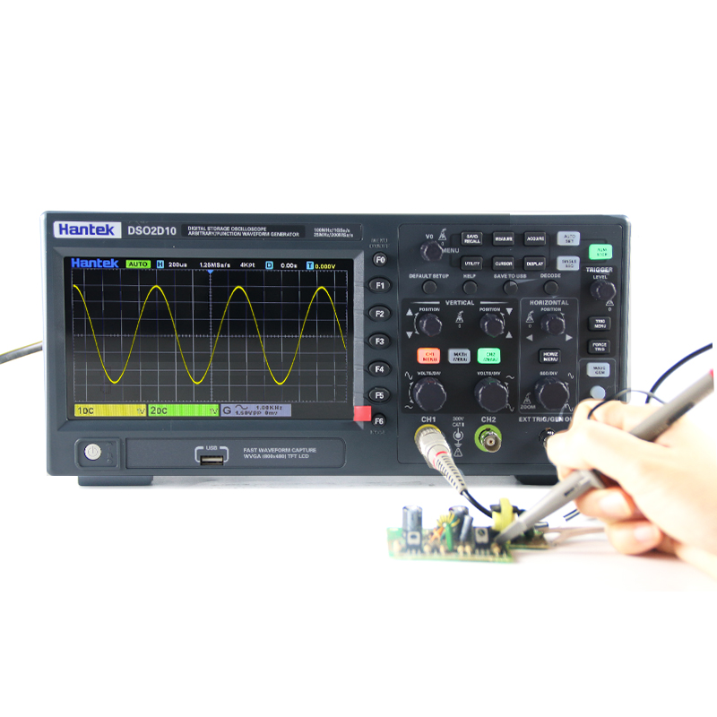 Hantek DSO2D10 Digitale Opslag - Digital Storage Oscilloscope 100Mhz recensie en prijs