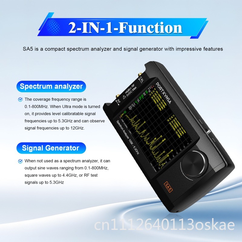 SA5 Multifunctionele draagbare - Signal Generator Spectrum Analyzer recensie en prijs