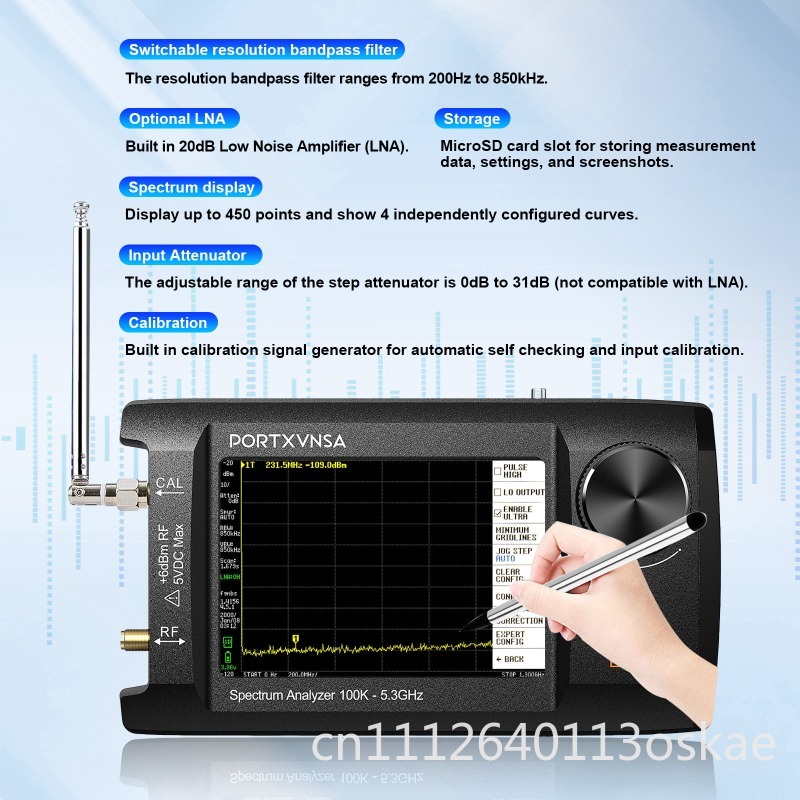 SA5 Multifunctionele draagbare - Signal Generator Spectrum Analyzer recensie en prijs