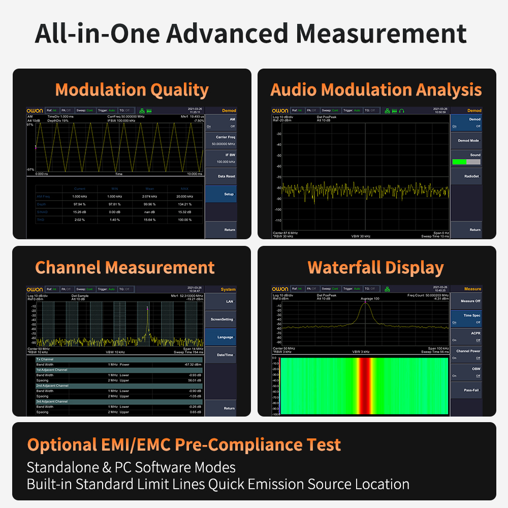 OWON Spectrumanalysator met tr - Signal Generator Spectrum Analyzer recensie en prijs
