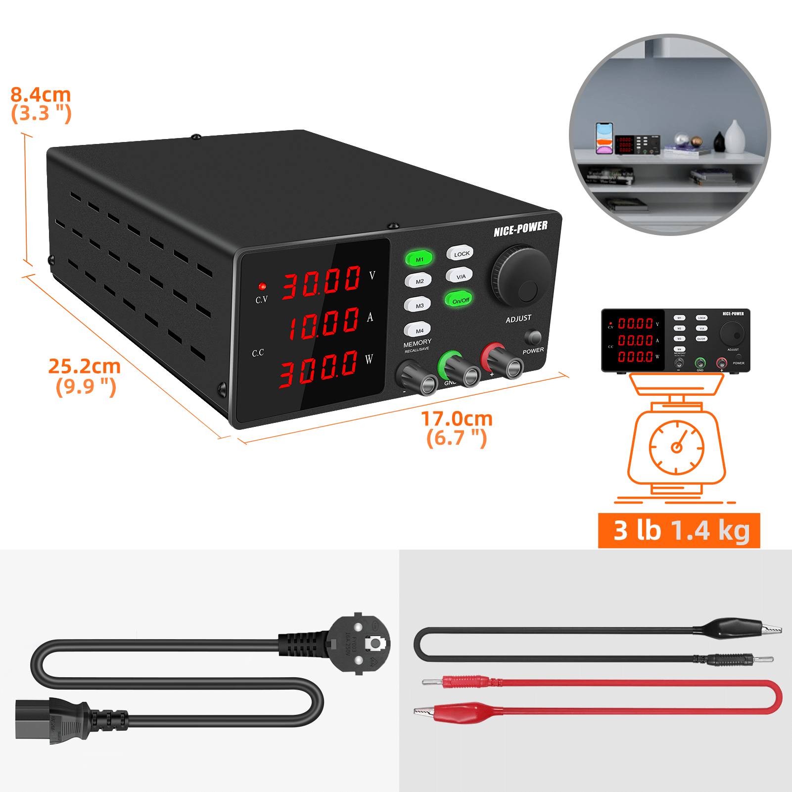NICE-POWER RS232 Programmeerba - Programmable Dc Power Supply 30V 10A recensie en prijs