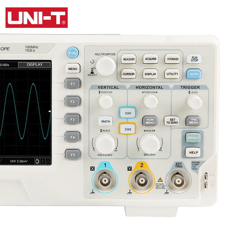 UNI-T Digitale Oscilloscoop UT - Digital Storage Oscilloscope 100Mhz recensie en prijs