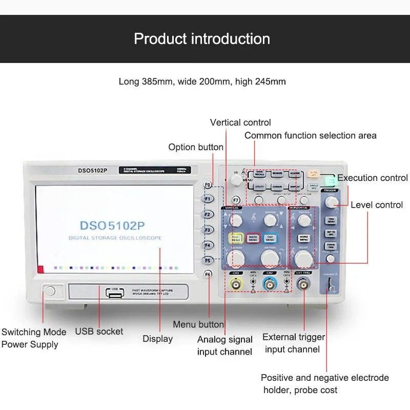 Gratis verzending Hantek DSO51 - Digital Storage Oscilloscope 100Mhz recensie en prijs