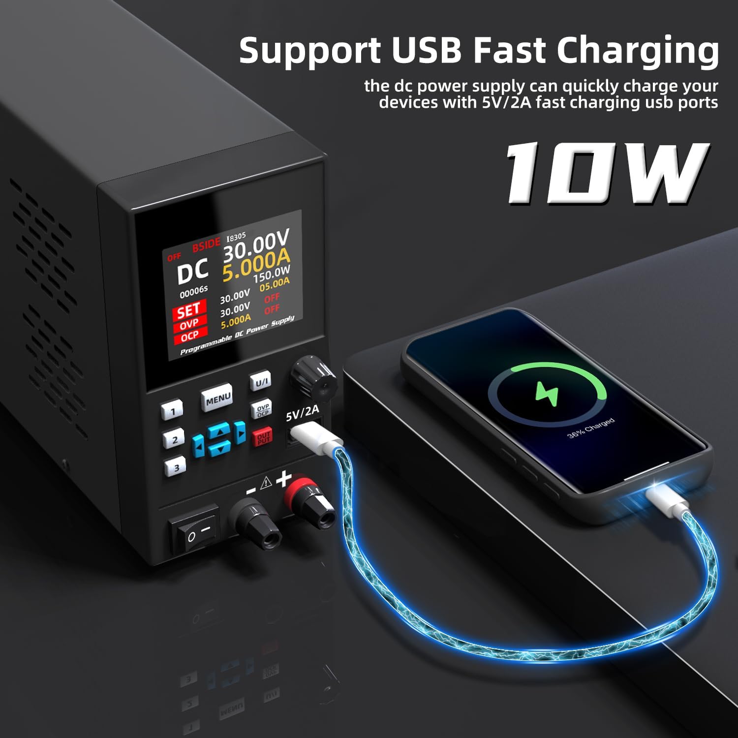 BSIDE DC Laboratorium Gereglem - Programmable Dc Power Supply 30V 10A recensie en prijs