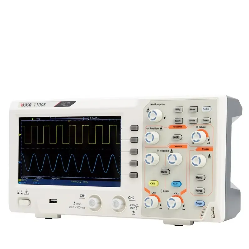 VICTOR 1100S 100 MHz Bandbreed - Digital Storage Oscilloscope 100Mhz recensie en prijs