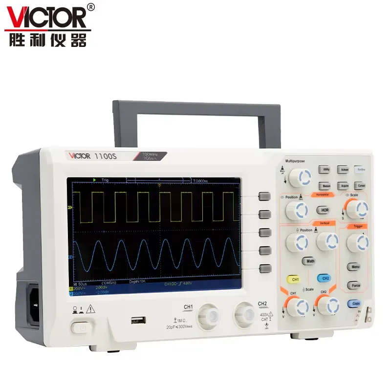 VICTOR 1100S 100 MHz Bandbreed - Digital Storage Oscilloscope 100Mhz recensie en prijs