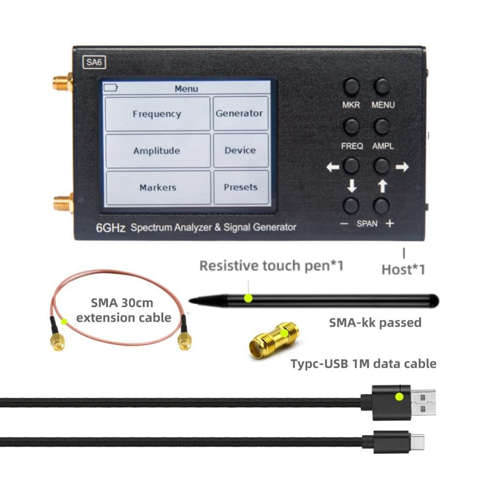 SA6 6GHz spectrumanalysator |  - Signal Generator Spectrum Analyzer recensie en prijs