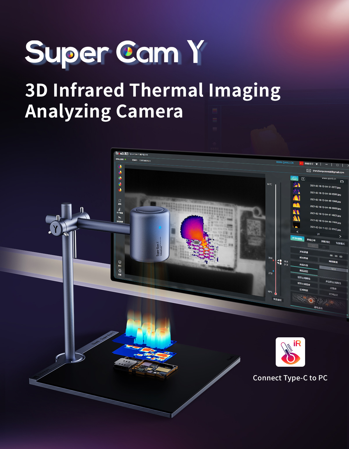 QIANLI Super Cam Y Pro 3D Warm - Thermal Imaging Camera Pcb Repair recensie en prijs