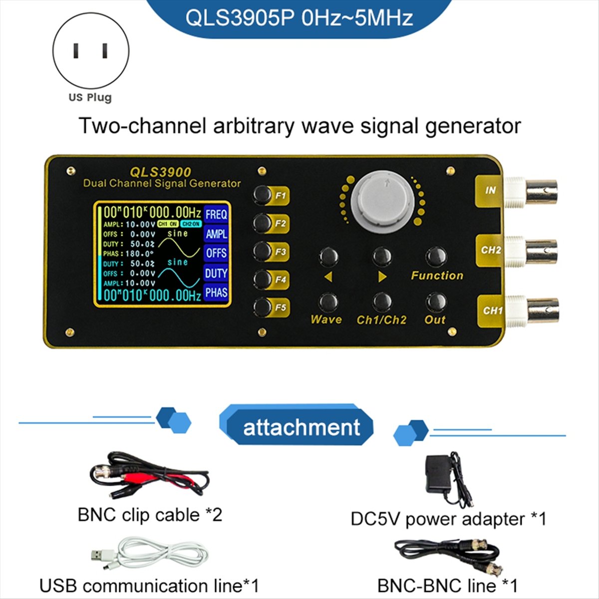 OKgood 2,4 inch TFT DDS-functi - Function Arbitrary Waveform Generator recensie en prijs