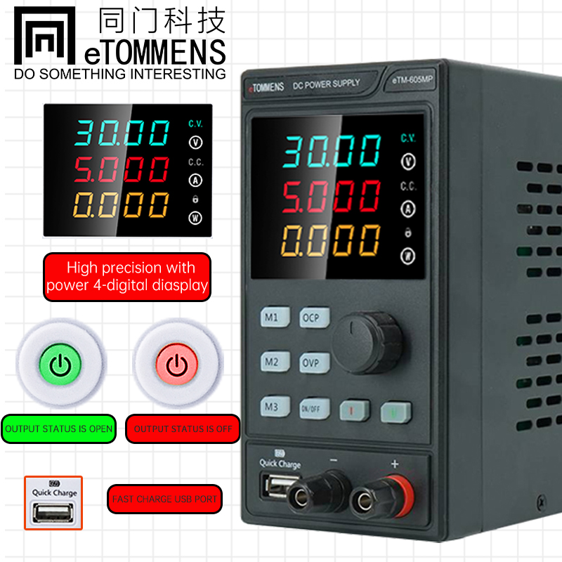 ETOMMENS 30V 10A 300W ETM-3010 - Programmable Dc Power Supply 30V 10A recensie en prijs