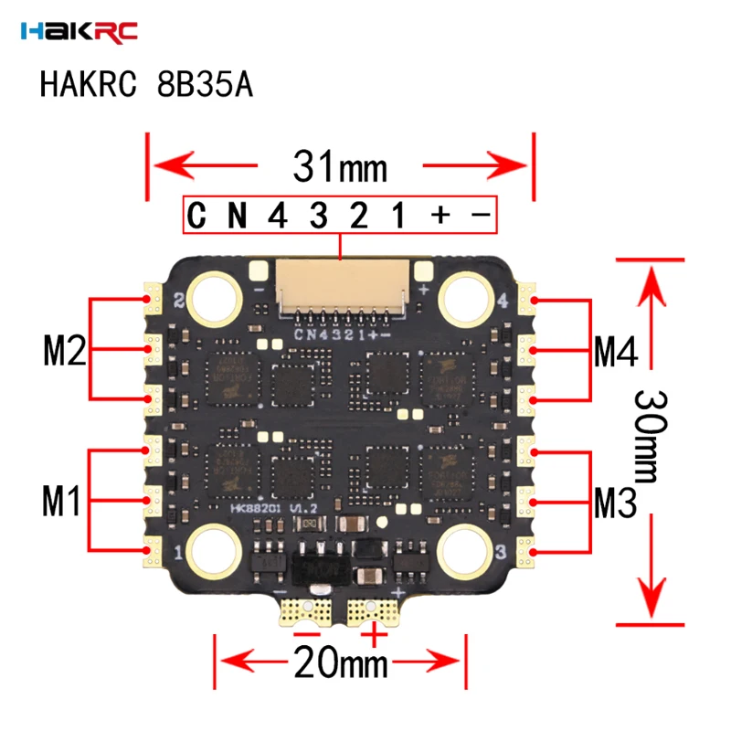 HAKRC F7220 V2 F7 Mini Flight  - Fpv Flight Controller F7 Stack 60A recensie en prijs